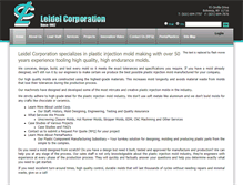 Tablet Screenshot of leidelcorp.com